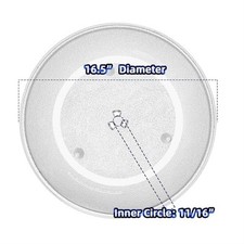 Bandeja giratória de substituição placa de vidro para microondas Impresa 16,5” NOVA CAIXA ABERTA comprar usado  Enviando para Brazil