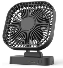 Usado, Ventilador de mesa portátil operado por bateria 3 velocidades ajustável 4 pilhas AA ou USB comprar usado  Enviando para Brazil
