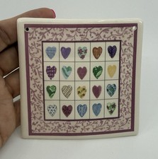 Heart quilt ceramic for sale  Aubrey