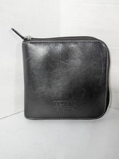 Usado, Coach CD DVD Estojo Suporte Couro Preto Zíper Ao Redor Acessório de Armazenamento Vintage comprar usado Usado, Coach CD DVD Estojo Suporte Couro Preto Zíper Ao Redor Acessório de Armazenamento Vintage comprar usado  Enviando para Brazil