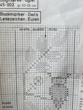 Zählmuster kreuzstich eulen gebraucht kaufen  Steinkirchen