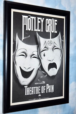 MOTLEY CRUE band framed A4 1985 theatre of pain ALBUM original promo RARE poster comprar usado  Enviando para Brazil