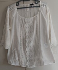 Blouse blanche dentelle d'occasion Blouse blanche dentelle d'occasion  Haguenau