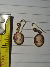 Cameo earrings vintage for sale  HALESWORTH