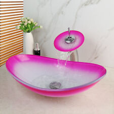 Oval pink bathroom for sale  Shipping to Ireland