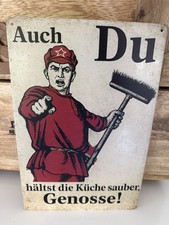 Blechschild ddr genosse gebraucht kaufen  Duisburg