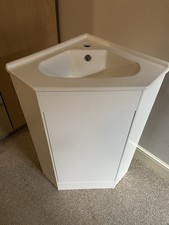 White corner vanity for sale  GLOUCESTER
