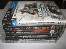 Lote de videogame PlayStation 3 pacote Medal of Honor - Star Wars- Ghost Recon PS3 comprar usado Lote de videogame PlayStation 3 pacote Medal of Honor - Star Wars- Ghost Recon PS3 comprar usado  Enviando para Brazil