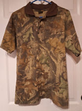 Camisa polo masculina clássica vintage tamanho M Advantage madeira camuflada feita nos EUA, usado comprar usado  Enviando para Brazil
