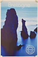 Affiche tourisme bretagne d'occasion  La Courtine