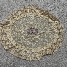 Usado, Tapete de mesa de jantar francês retrô floral renda bordado vintage decoração para casa chique comprar usado  Enviando para Brazil