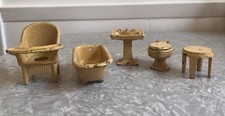 JUEGO DE 5 PIEZAS DE BAÑO KILGORE AÑOS 30 HIERRO FUNDIDO BRONCEADO segunda mano  Embacar hacia Mexico