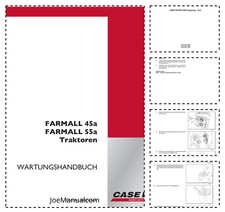 Używany, Case IH Farmall 45A 55A Ciągnik Instrukcja serwisowa PDF na sprzedaż  PL