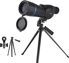 TELESCOPIO MIRA TELESCÓPICA / TELESCOPIO 25-75X60 TRÍPODE Y ADAPTADOR DE TELÉFONO IMPERMEABLE segunda mano  Embacar hacia Mexico