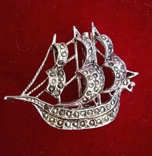 Silver tone marcasite for sale  AYR