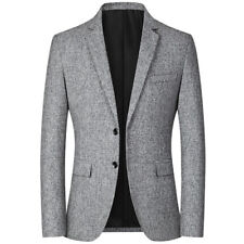 Usado, Blazer de trabalho masculino casual jaqueta de negócios botão slim fit terno casaco formal comprar usado  Enviando para Brazil