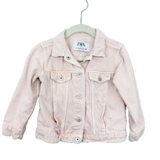 Jaqueta jeans Zara bebê meninas rosa claro tamanho 18-24 meses comprar usado  Enviando para Brazil