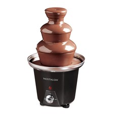 Fuente de fondue de chocolate de acero inoxidable de 3 niveles Nostalgia 24 oz, negra (caja abierta) segunda mano  Embacar hacia Mexico