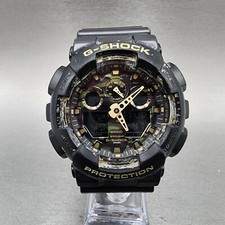 Relógio Casio G-Shock GA-100CF masculino 51mm analógico digital mostrador camuflado tom preto LEIA!! comprar usado  Enviando para Brazil