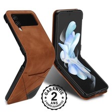 Używany, Coque Samsung Galaxy Z Flip 3 4 5 6 7 FE Cuir PU Antichoc Fente Carte de Crédit na sprzedaż  Wysyłka do Poland