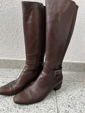 Lederstiefel langschaft braun gebraucht kaufen  Griesheim