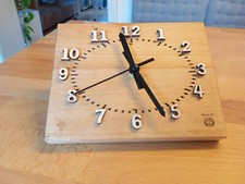Schreibtischuhr eiche 18x15cm gebraucht kaufen  Kempten (Allgäu)