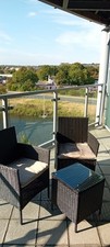 Black rattan patio for sale  IPSWICH
