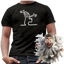 Camiseta La Linea Happy | Gráfico divertido dos desenhos animados | Camiseta unissex arte minimalista k94 comprar usado  Enviando para Brazil