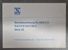 Betriebsanleitung sachs mlc gebraucht kaufen Betriebsanleitung sachs mlc gebraucht kaufen  Rheinmünster
