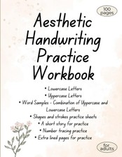 Aesthetic handwriting practice for sale  Denver