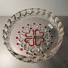 Glasschale fuß rotem gebraucht kaufen  Achern