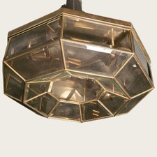 Lampadario ottagonale ottone usato  Garbagnate Milanese