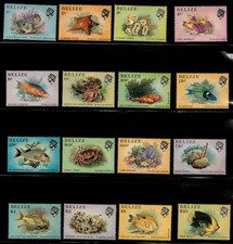 Usado, Belize 1984 - Peixe - Conjunto de 16 Selos Definitivos - Scott #699-714 - MNH comprar usado  Enviando para Brazil