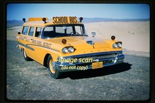 Usado, Ônibus escolar San Diego Califórnia Ford Station Wagon Car em 1959, 35mm Slide n10b comprar usado  Enviando para Brazil