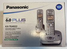 Usado, Sistema de resposta digital telefone duplo sem fio Panasonic KX-TG4022N DECT 6.0 comprar usado  Enviando para Brazil