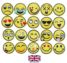 Bestickter aufnäher smiley gebraucht kaufen  Versand nach Germany