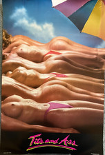 Pôster original de 1985 “Tits & Ass” de pôsteres One Stop (garotas de biquíni de topless) comprar usado  Enviando para Brazil