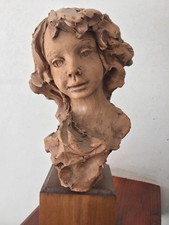 Scultura terracotta nico usato  Stignano