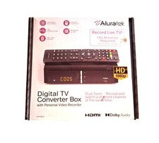 Conexões de áudio coaxiais Aluratek caixa conversor de TV digital RCA, HDMI, USB, COAX comprar usado  Enviando para Brazil