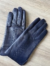 Lederhandschuhe dunkelblau gr� gebraucht kaufen  Holzkirchen