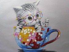 bonito gatinho gato pintura a óleo tela impressão quarto infantil arte funky cidade arte moderna comprar usado bonito gatinho gato pintura a óleo tela impressão quarto infantil arte funky cidade arte moderna comprar usado  Enviando para Brazil