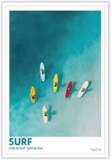 Vintage surfing poster for sale  Raleigh