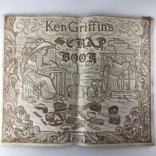 Ken Griffin's Scrap Book, Leather-carving & patterns, 1952 ~ 15" X 18" vintage comprar usado Ken Griffin's Scrap Book, Leather-carving & patterns, 1952 ~ 15" X 18" vintage comprar usado  Enviando para Brazil