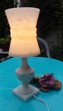 Alabaster tischlampe lampe gebraucht kaufen  Bochum