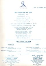 Menu hôtel meurice d'occasion  Hazebrouck