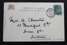 Cosham, Hants. Carimbo postal duplex 1903 em um cartão postal Continental para Cheverton, 53 B comprar usado  Enviando para Brazil