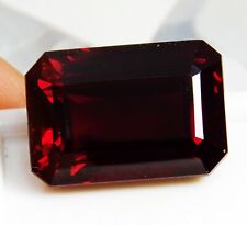 Piedra preciosa suelta rubí oscuro rojo mozambique corte esmeralda natural 19 quilates AAA+++! segunda mano  Embacar hacia Mexico