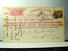 Capa publicitária ilustrada de 1861 CIVIL WAR FIRE ENGINE SENECA FALLS NY comprar usado  Enviando para Brazil
