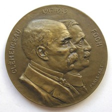 Medaille clemenceau foch d'occasion  France