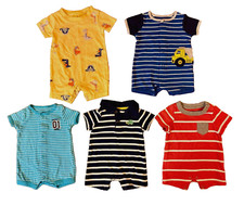 Lote de 1 peça roupas shorts macacão recém-nascido bebê menino MVP do papai, usado comprar usado  Enviando para Brazil